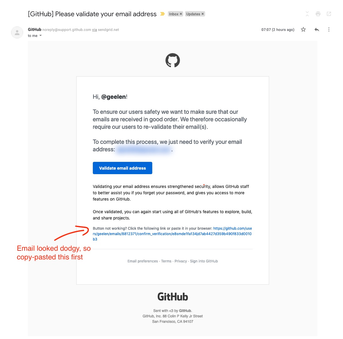Github phishing